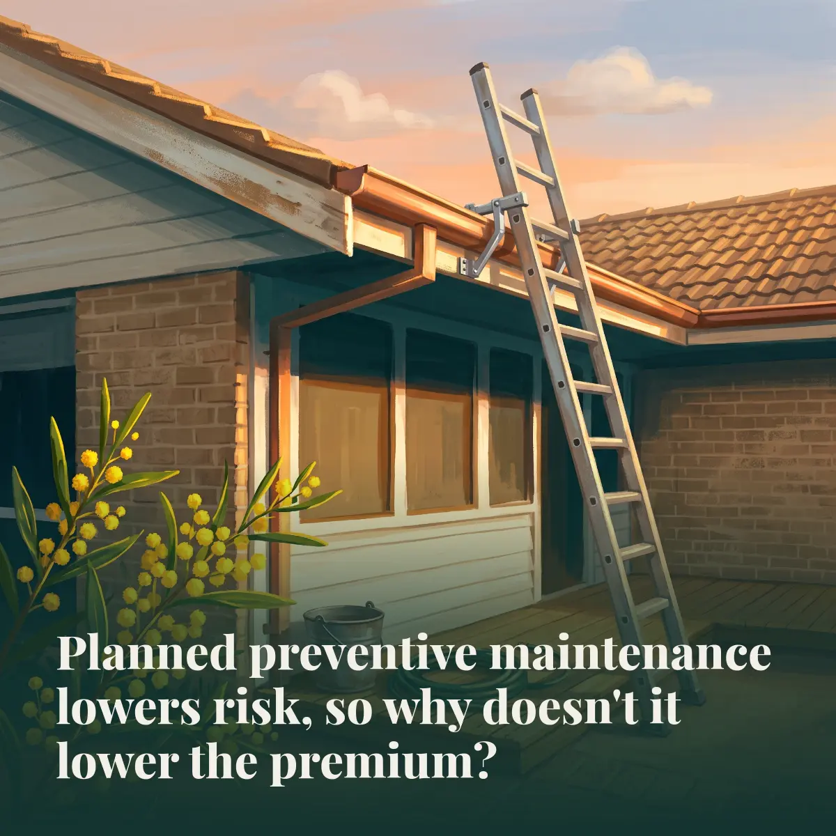 The premium doesn't know you cleaned the gutters